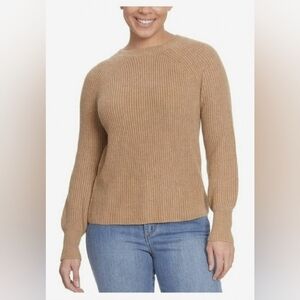 Jessica Simpson Knit Sweater Size XXL Tan Cream